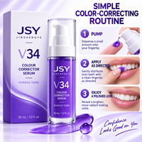 Sérum correcteur de couleur violet V34 30 ml pour un aspect dentaire plus lumineux temporaire en flacon pompe Marque privée