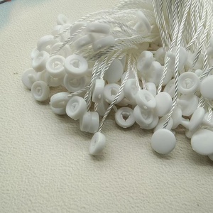 Eco-Friendly Disposable Round Hang <strong>Tag</strong> String Lock Fastener Garment Label Trims Ribbon <strong>Material</strong> with Snap Fastener - Product Image 2