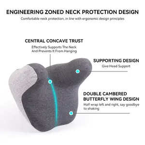 Best Selles Customized Memory Foam Support Prevent Head Tilt Pillow Car Travel Neck Pillow