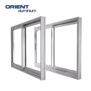 <span class=keywords><strong>Acheter</strong></span> Design Moderne Bon Prix Double Vitrage Trois Rail Conception Impact Double Verre Teinté Portes et fenêtres coulissantes en aluminium - Product Image 2