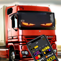 Panneau matriciel LED d'application, autocollant intelligent RGB Angel Devil Eye, éclairage flexible LED pour fenêtre arrière de voiture et camion, éclairage LED flexible pour voiture, accessoires de voiture DIY