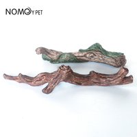 NOMOYPET Grande Branche d'Arbre Artificielle pour Reptiles, Perchoir d'Escalade, Ornement d'Habitat de Terrarium pour Animaux de Compagnie Reptiles