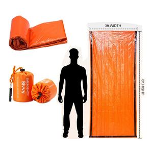 कैम्पिंग थर्मल स्लीपिंग बैग आपातकालीन जीवन रक्षा लंबी पैदल यात्रा कोल्ड ब्लैंकेट गियर किट आउटडोर - Product Image 5