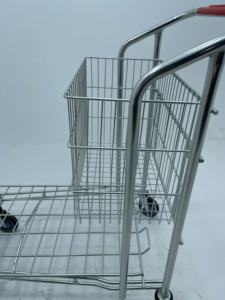 नया डिजाइन लॉजिस्टिक वेयरहाउस डेक ट्रॉली कार्गो गोदाम ट्रक कैरी प्लेटफॉर्म ट्रॉली - Product Image 5