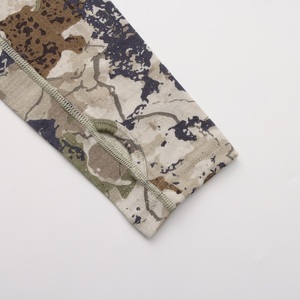Magliette a Maniche Lunghe in <span class=keywords><strong>Lana</strong></span> Merino per <span class=keywords><strong>Uomo</strong></span>, Protezione Solare, Zip 1/4, Asciugatura Rapida, Rinfrescanti, Camouflage per Pesca e Caccia - Product Image 3