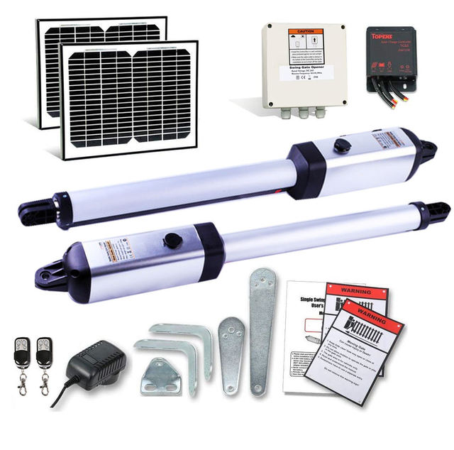 24VDC Panel System Door Sensor Automatic Heavy Duty Sliding Swing Solar Power Gate Opener Operator