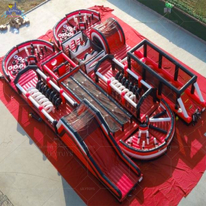 Circuito <span class=keywords><strong>de</strong></span> Obstáculos Inflable Comercial <span class=keywords><strong>para</strong></span> Adultos |   Juego Inflable Gigante con Temática <span class=keywords><strong>de</strong></span> Autos - Product Image 2