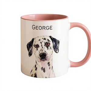 แก้วกาแฟเซรามิกพิมพ์ลายแบบกำหนดเอง พิมพ์ภาพสีเต็มรูปแบบ โลโก้ส่วนตัว มีสินค้าในสต็อก ใช้กับเครื่องล้างจานและไมโครเวฟได้ - Product Image 1