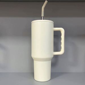 Insulated Car H3.0 <b>Handle</b> Travel <b>Tumbler</b> <b>40oz</b> Mug Lid Straw Anti-Slip OEM ODM Custom Color - Product Image 5