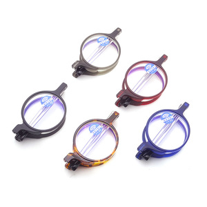 Fashion Light Thin Slim <strong>Mini</strong> Vintage Round TR90 Folding <strong>Reading</strong> <strong>Glasses</strong> Adjustable Telescope Arms Portable <strong>Reading</strong> <strong>Glasses</strong> - Product Image 5