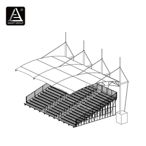 Smart Sports Mobile Aluminum Bleachers with Covered Roof Outdoor Stadium Events Aluminium Gym Bleachers Aluminum <strong>Grandstand</strong> - Product Image 6