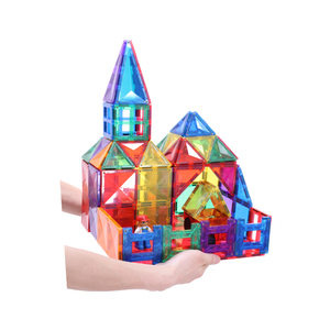 <span class=keywords><strong>Amazon</strong></span> hot selling 100pc <span class=keywords><strong>3</strong></span> d magnetic building tiles stem preschool educational montessori toys CPSC, CE, EN71, ASTM - Product Image 4