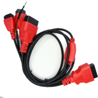 Câble adaptateur de mise à niveau Autel Chrysler 12+8 Red Square pour MS908 MS906 MaxiSys X431 Jeep Dodge Maserati Nissan Connecteur OBD2
