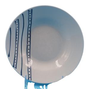 <span class=keywords><strong>Assiette</strong></span> à soupe <span class=keywords><strong>en</strong></span> <span class=keywords><strong>porcelaine</strong></span>, 8 pouces, <span class=keywords><strong>en</strong></span> céramique, bon marché avec autocollant découpé - Product Image 1