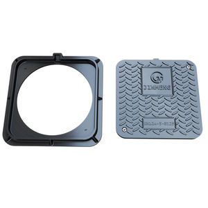 338x338mm 라운드 SMC 맨홀 커버 저렴한 가격 EN124 표준 30 년 이상 서비스 수명 - Product Image 5