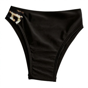 STITCH LAB Ensemble bikini dos nu imprimé léopard pour femme, 2 pièces, taille haute, bordure contrastante, Spandex Polyester, Sublimation personnalisée sur le devant - Product Image 6
