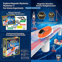 Kit de lévitation magnétique 9 en 1, jouet d'expérimentation sur la force magnétique flottante, adapté aux écoles, jouet STEM