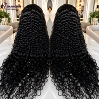 Perruque Lace Front HD 13x4 en Cheveux Humains, Sans Colle, Ondulation Naturelle, Densité 250%, Pré-Pluckée, Cheveux Vierges pour Femmes Noires - Vente en Gros