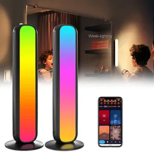 Barra de luz RGB inteligente con activación por voz, iluminación ambiental LED para juegos, TV, retroiluminación, funciona con Alexa, Google Home