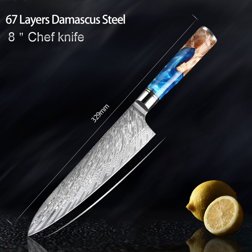 Acier Damas VG10 à 67 couches 8-LSZ-R1