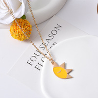 Ours en peluche couple soleil et lune dessin animé patchwork collier, soleil et lune bonne nuit emo couple pendentif, cadeau saint valentin