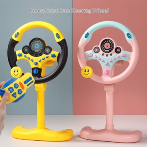 Volante Giocattolo Multifunzionale per Educazione Precoce, Simulazione Auto <span class=keywords><strong>in</strong></span> Plastica con Suoni e Luci Elettriche, Giocattolo Educativo per Bambini 4-6 Anni - Product Image 4