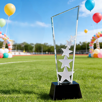 Article phare : Trophées en cristal poli inspirés des stars, gravables pour les concours académiques, les concours de talent jeunesse et les récompenses des clubs d'astronomie