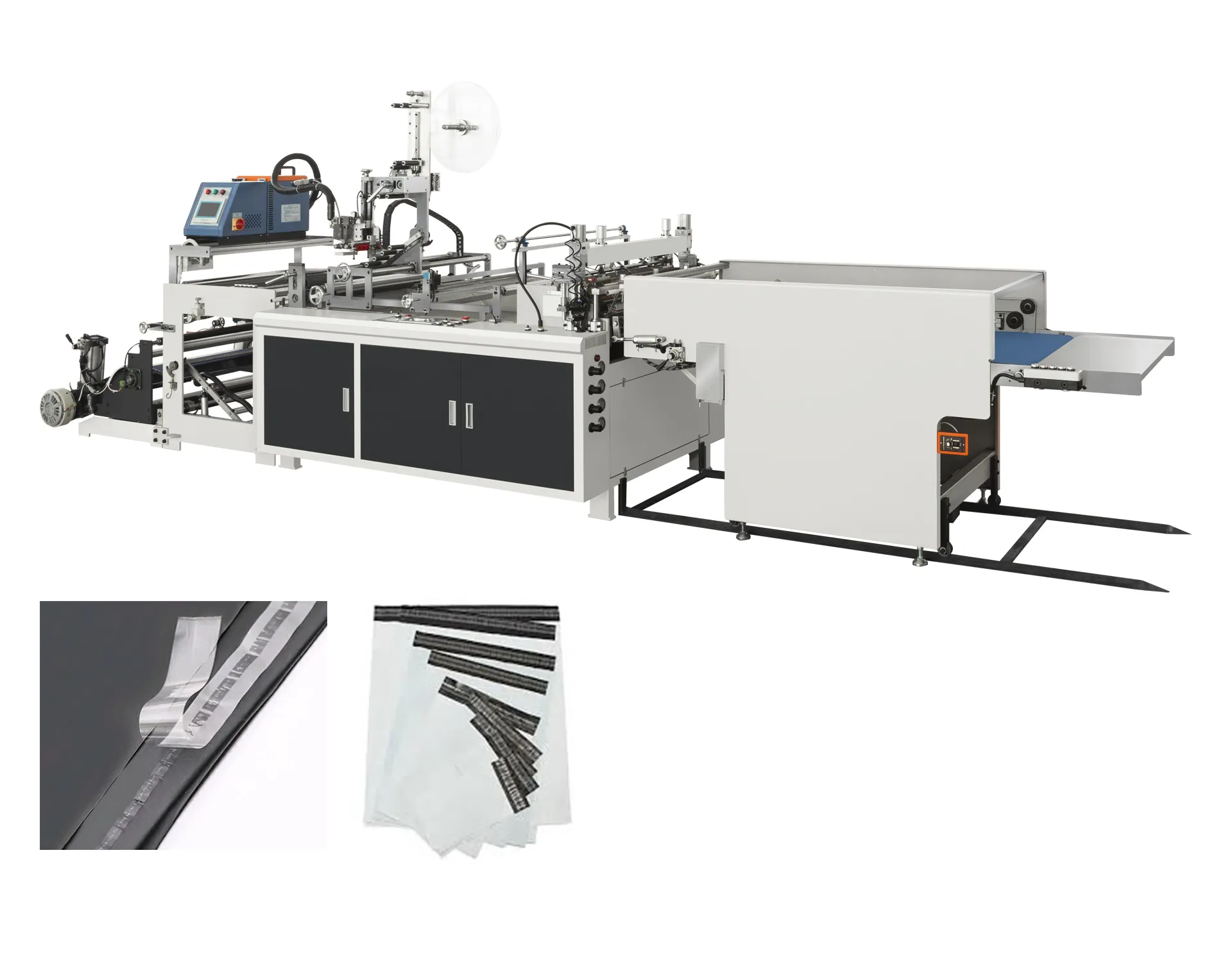 ماكينة تصنيع حقائب البريد والسريع والبريد المصنوعة من البولي إيثيلين والبولي إيثيلين BHiE RF820 للتوصيل والشحن