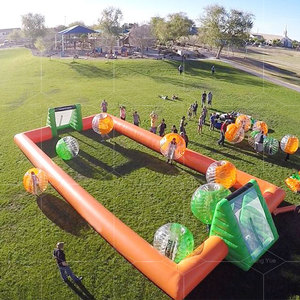 Terrain de football gonflable personnalisé pour activités de <span class=keywords><strong>groupe</strong></span> <span class=keywords><strong>en</strong></span> plein air, enfants ou adultes, jeu de football gonflable 20m - Product Image 1