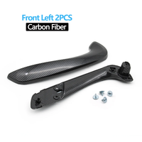 Kit de poignée de porte intérieure avant gauche droite en fibre de carbone 2 pièces pour Renault Megane 3 MK3 Fluence 2008-2016 809540001R