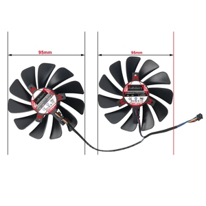 Ventilador de tarjeta gráfica, reemplazo de 95MM FDC10U12S9-C RX5600 RX5700 para <span class=keywords><strong>XFX</strong></span> RX <span class=keywords><strong>5600</strong></span> 5700 <span class=keywords><strong>XT</strong></span> RAW II, Enfriador de tarjeta de vídeo - Product Image 2