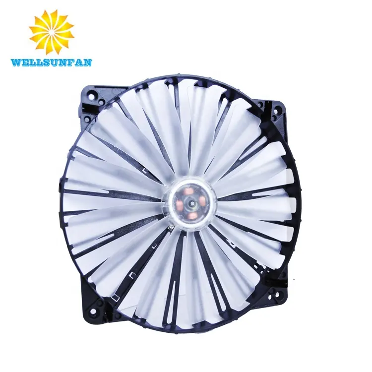 WellSunFan 230mm Circular Transparent Dc Cooling fan FD230
