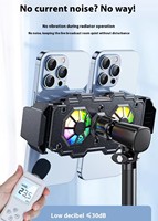 Support universel pour téléphone portable SKYLIGHT en alliage d'aluminium avec double ventilateur de refroidissement, compatible bureau, hauteur réglable, étanche