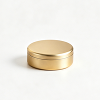 Boîtes d'emballage métalliques réutilisables écologiques de haute qualité, petites boîtes en fer blanc doré avec couvercle pour pain, sucre, chocolat, biscuits, bonbons, thé