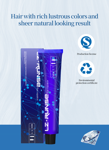 Tinta per Capelli Professionale alla Moda <span class=keywords><strong>Colore</strong></span> Viola, Crema Colorante Permanente alle Erbe per Capelli <span class=keywords><strong>Castano</strong></span> <span class=keywords><strong>Scuro</strong></span> - Product Image 3