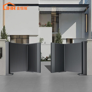 Puerta <span class=keywords><strong>de</strong></span> Entrada Automática <span class=keywords><strong>de</strong></span> Aluminio, Puertas Plegables Modernas <span class=keywords><strong>para</strong></span> Seguridad en Villas, Diseños <span class=keywords><strong>de</strong></span> Puertas Principales Eléctricas Plegables <span class=keywords><strong>de</strong></span> <span class=keywords><strong>Metal</strong></span> <span class=keywords><strong>para</strong></span> Exteriores - Product Image 3