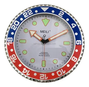 Horloge murale lumineuse européenne, décoration murale personnalisée, cadeau de Promotion