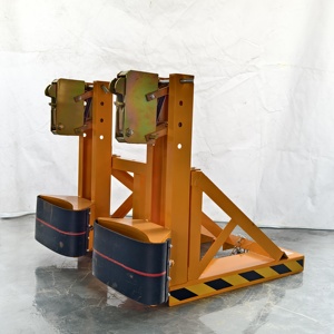 Manipulador de bidones de doble boca tipo boca de águila, capacidad de carga de 1000 kg, accesorio pesado para montacargas, adecuado para el manejo de bidones de metal y plástico. - Product Image 4
