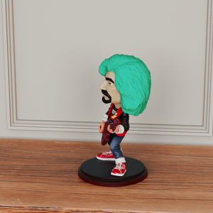 Personalizzato in resina Bobble Head figurina per Rock <span class=keywords><strong>chitarrista</strong></span> amante della musica su misura bambola da collezione disponibile all'ingrosso - Product Image 2