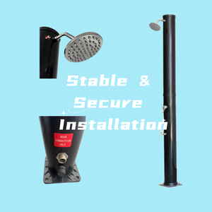 <span class=keywords><strong>Douche</strong></span> <span class=keywords><strong>solaire</strong></span> extérieure JADE <span class=keywords><strong>40L</strong></span> grande capacité |   <span class=keywords><strong>Douche</strong></span> en PVC 2 pièces avec rinçage des pieds pour piscine et jardin - Product Image 4