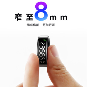 แหวนอัจฉริยะติดตามอัตราการเต้นของหัวใจจอแสดงผล LED IP68 กันน้ำควบคุมผ่านแอพ แบตเตอรี่ใช้งานได้ 5-10 วัน Sy01 - Product Image 4