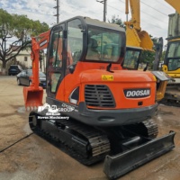 Mini-excavatrice sur chenilles d'occasion Doosan DX60 6 tonnes, équipement coréen d'origine, prix le plus bas à Shanghai