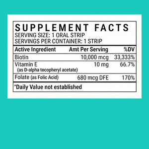 Cápsulas Orales de Biotina y Folato de Alta Calidad para Adultos - Suplemento Herbal Natural que Promueve una Piel Clara y Radiante - Product Image 6