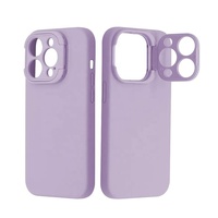 Nouvelle coque en silicone liquide de luxe, écologique, avec support magnétique, béquille et protection d'appareil photo pour iPhone 14, 15 Pro Max Plus