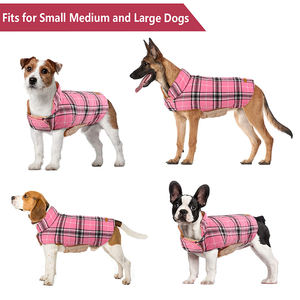 Köpekler için lüks XXL kış ceket ekstra büyük boy özel Logo klasik baskı tarzı zarif giyim aksesuarları ceket köpekler için - Product Image 4