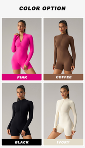 Ropa Deportiva con Cierre y Logotipo Personalizado al por Mayor para Mujer, Sexy, para Yoga, Traje de Una Pieza, Tallas Grandes, Rompers, Jumpsuits, Playsuits - Product Image 6