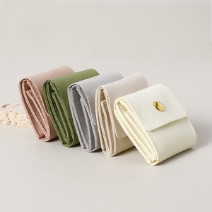 PUPPYSEW 22.5*5ซม.  กระเป๋าจัดระเบียบเครื่องประดับแบบม้วน ทำจากไมโครไฟเบอร์ สำหรับใส่เครื่องประดับชิ้นเล็กๆ เช่น แหวน ต่างหู  พร้อมโลโก้สั่งทำได้ - Product Image 5