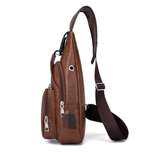 Nuova Borsa a Tracolla da Uomo Stile Coreano con Ricarica Borsa Monospalla da Esterno in Pelle PU Ventiquattrore Borsa a Spalla di Qualità Personalizzata - Product Image 5