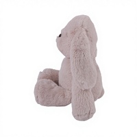 Lapin en peluche brodé en coton PP long et doux, avec doublure en maille, chauffable au micro-ondes, pour enfants, pour un sommeil confortable et réconfortant