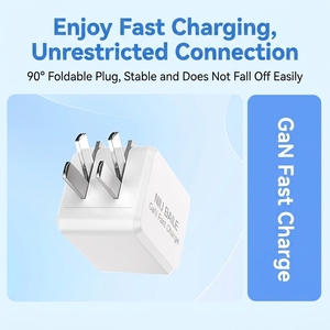 Accesorios <span class=keywords><strong>para</strong></span> Teléfono, Cargador Electrónico Móvil de Tendencia, Novedades 2025, Cargador Rápido Gan de 45W Resistente al Fuego, el Más Vendido, <span class=keywords><strong>para</strong></span> Cámara - Product Image 2